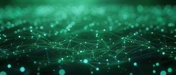 Obraz premium Green Abstract Technology Background.