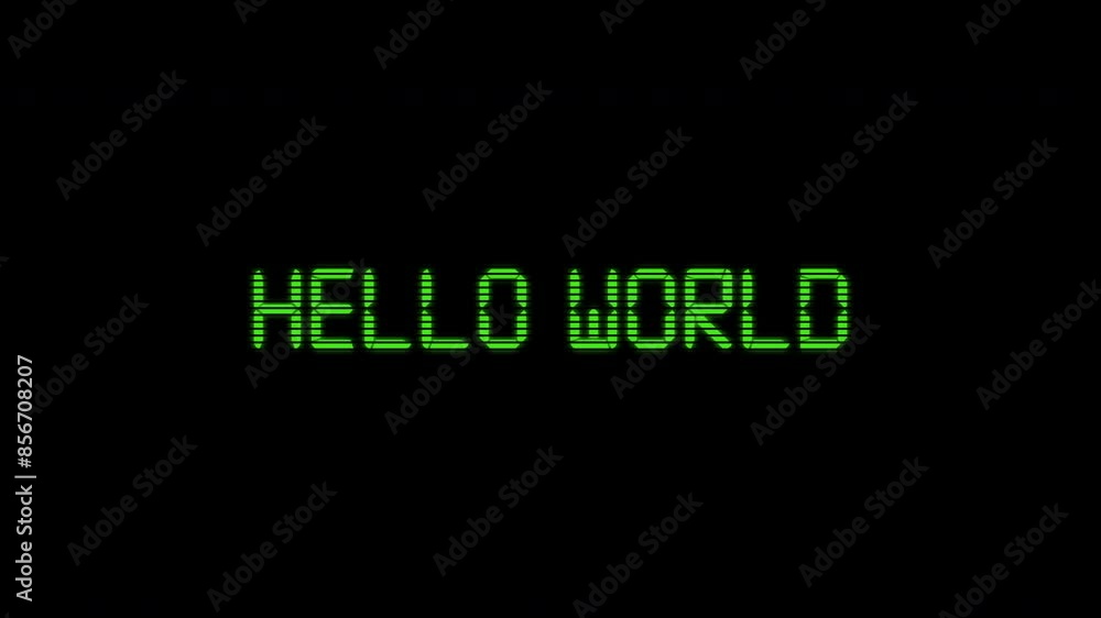Poster animation word 