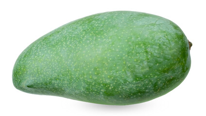 Green mango isolated on white background