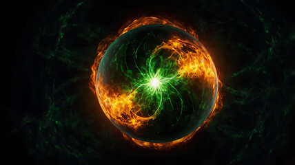 Obraz premium background with glowing lights