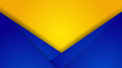 Abstract blue and yellow background, Abstract geometric gradient background premium vector