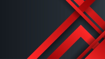 Abstract Geometric red and black background