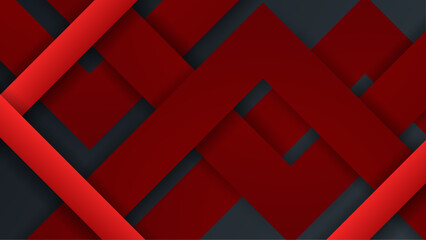 Abstract Geometric Line Red And Black Background