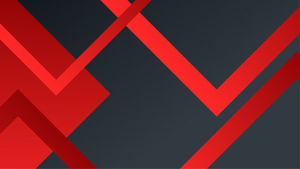 High contrast red and black Abstract tech graphic background design Vector corporate background