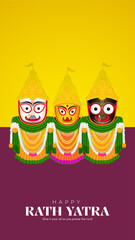 Jagannath Rath Yatra Social Media Poster, Banner, Web Banner , Print Design