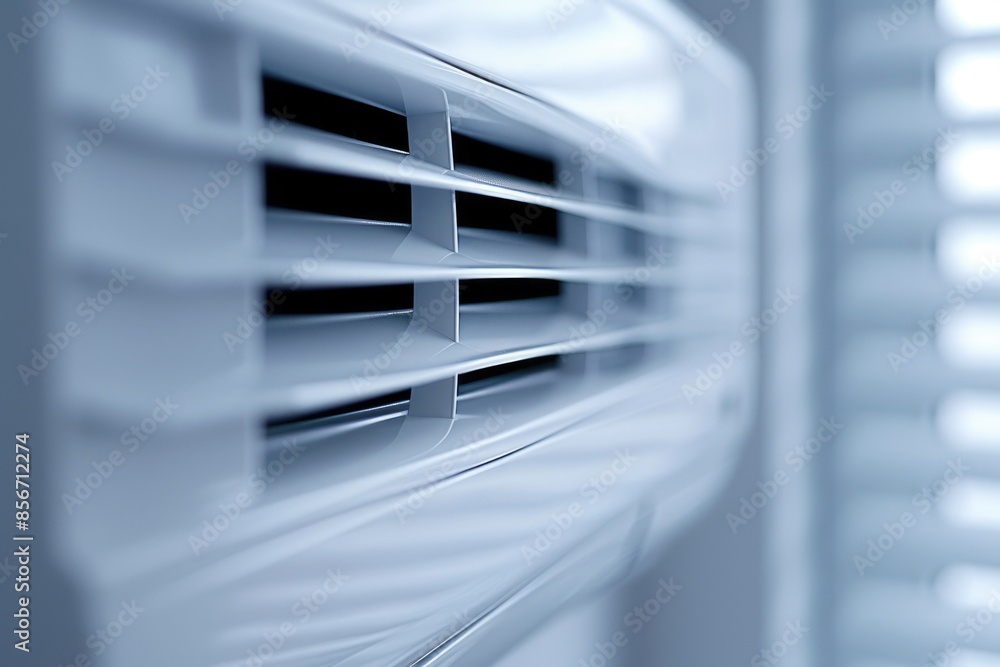 Poster a close-up shot of a window with blinds partially closed