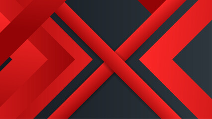 Red Geometric Line crossing and black background