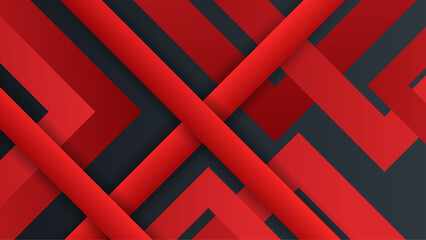 Red Geometric Line crossing and black background