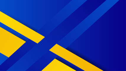 Modern background in abstract style, Abstract Blue Yellow Gradient Geometric Corporate Blog Banner