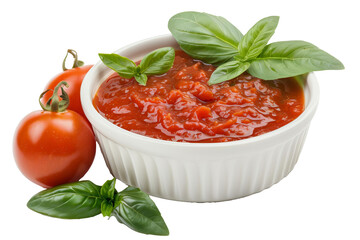 A pizza sauce on transparent background 
