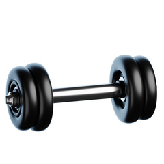 Barbell Gym Equipment 3D Icon