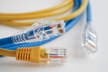 Ethernet cable for connect to wireless router link to internet service provider network.