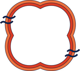 Retro Groovy Frame Element