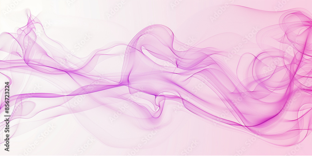 Wall mural Abstract background with pink and violet smoke waves