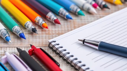 Fototapeta premium A collection of writing instruments
