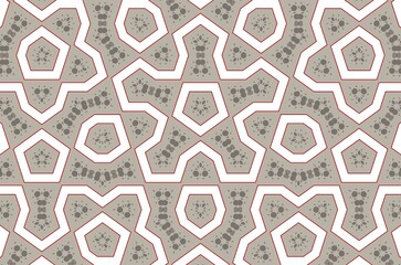 A pattern of earth design in a gray and white color scheme