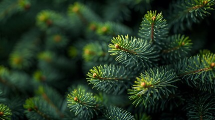 A detailed close-up texture of pine needles, with rich green tones and intricate details, capturing the organic and natural feel of a forest, rustic and earthy, hd quality, natural look 