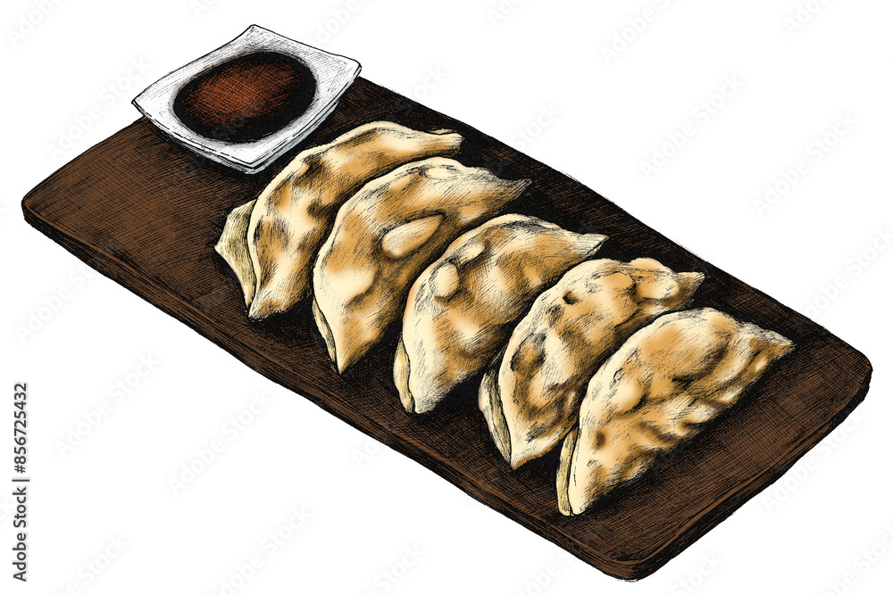 Wall mural Colorful Japanese dumpling transparent png