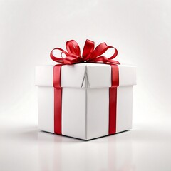 Obraz premium A gift box with white background