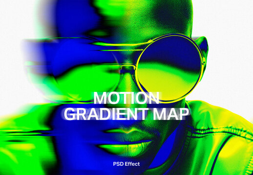 Motion Gradient Map PSD Effect With Generative AI