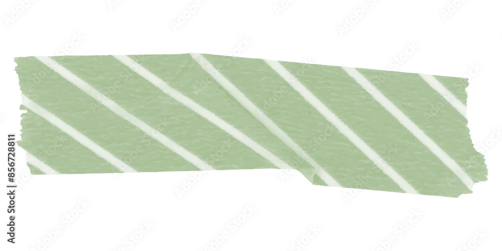 Canvas Prints Pattern washi tape png clipart, green stripes on transparent background