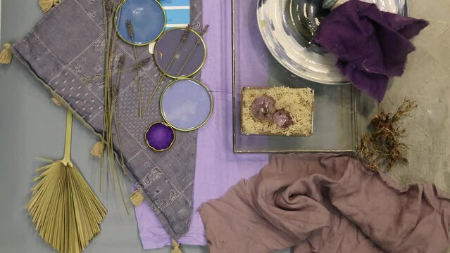 color palette mood board for interior design and decoration фильм