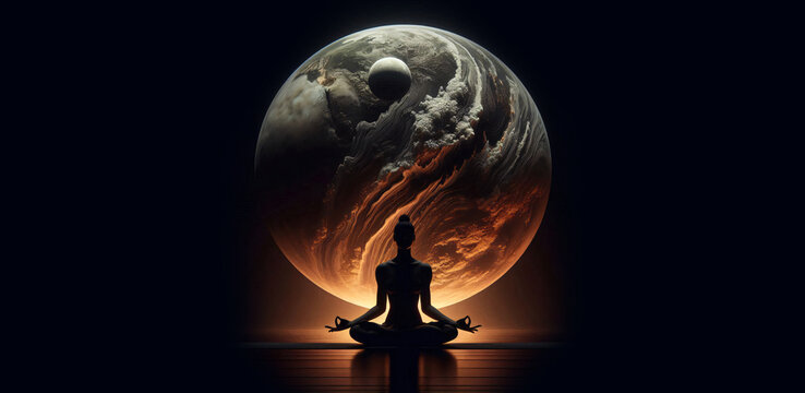 A person practice Yoga Asana