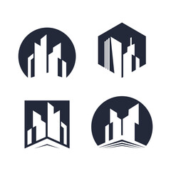 Set of building design element idea with creative concept high resolution vector