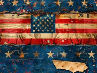USA Americana Tiled Background