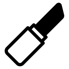 lipstick glyph  icon vector illustration isolated on white background