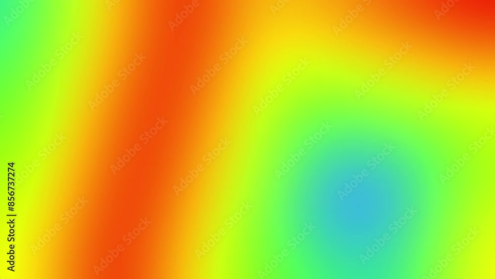 Poster Psychedelic rainbow gradient color changing animation background