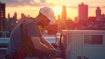 The HVAC Technician at Work