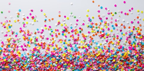 A festive banner with confetti and streamers surrounding Celebrate Teachers Day.