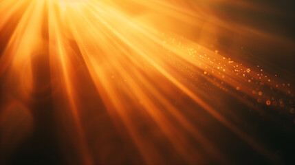 Illuminated Orange Lights on Dark Background