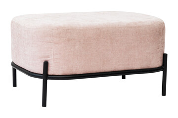 Pink velvet stool png mockup modern chic interior