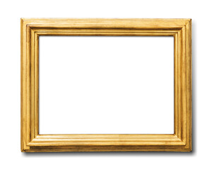 Wooden picture frame mockup transparent png