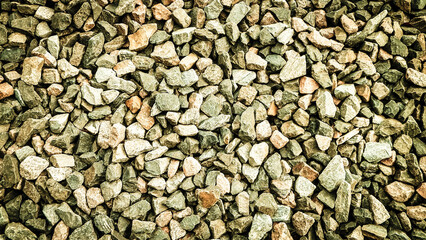 Close up of small stones as nature background.