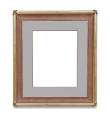 Fototapeta premium Gold picture frame transparent png