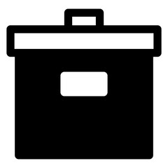 Obraz premium archive glyph icon vector illustration isolated on white background