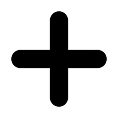 Fototapeta premium add glyph icon vector illustration isolated on white background