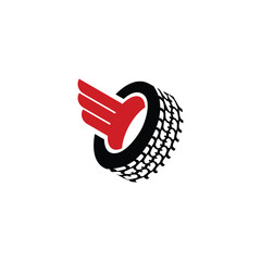 Illustration of a tire logo for a company