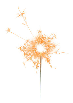 Burning sparkler design element