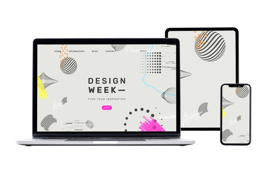 Digital devices screen png technology and electronics