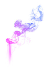 Fototapeta premium Neon png smoke textured element, in purple