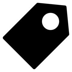 tag   glyph   icon vector illustration isolated on white background