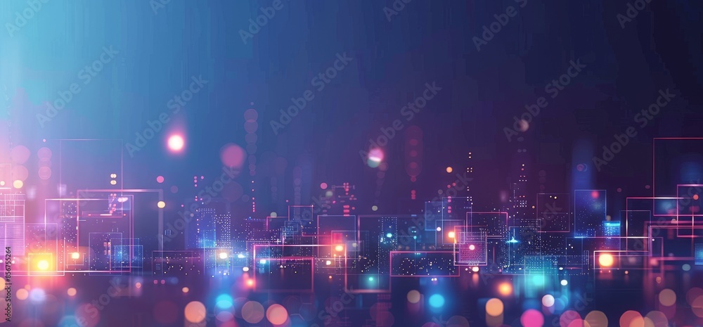 Aufkleber digital abstract background. based on artificial intelligence (ai).
