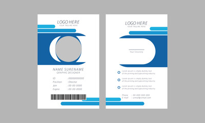 Creative id card template layout