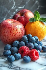 fresh fruits and berries
