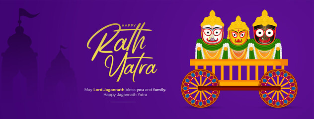 Jagannath Rath Yatra Social Media Poster, Banner, Web Banner , Print Design