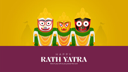 Jagannath Rath Yatra Social Media Poster, Banner, Web Banner , Print Design